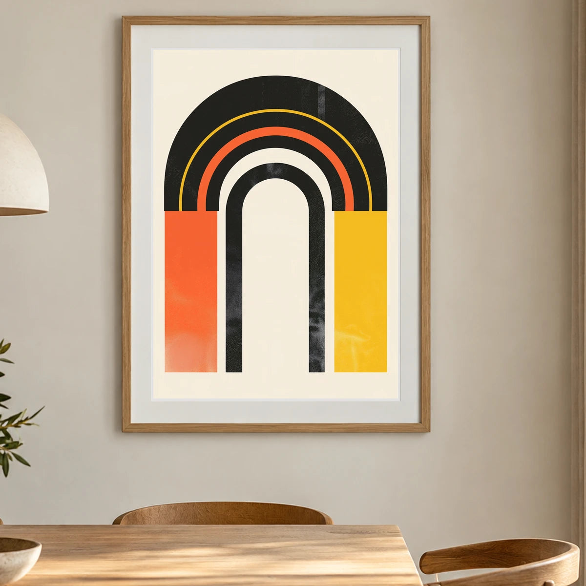 Boho Abstract Print CLVI — Boho Abstract Prints shown in a styled interior