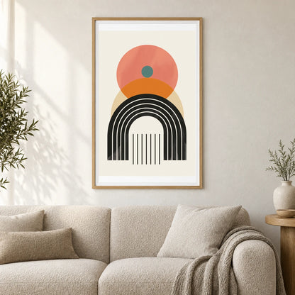 Boho Abstract Print CLX — Boho Abstract Prints shown in a styled interior