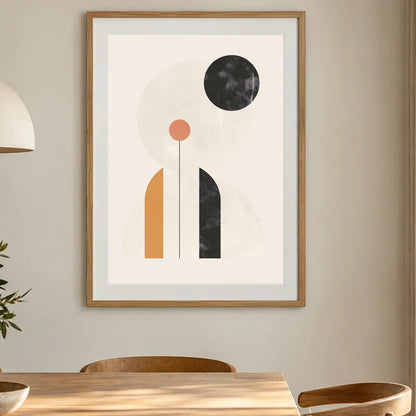 Boho Abstract Print CLXIII — Boho Abstract Prints shown in a styled interior