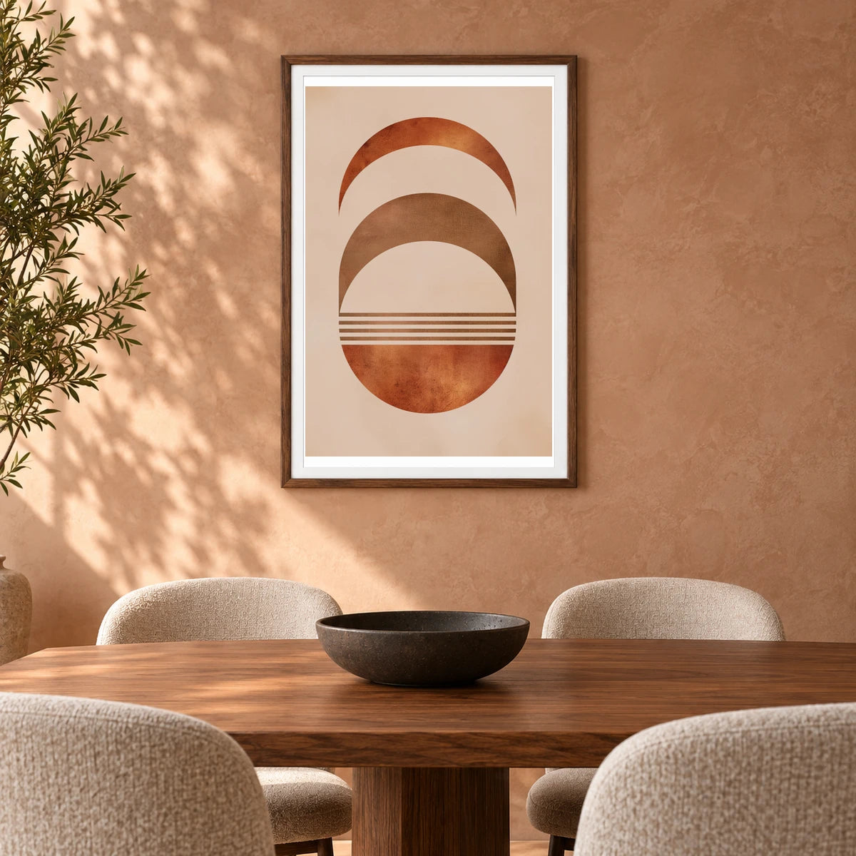 Boho Abstract Print CLXVI — Boho Abstract Prints shown in a styled interior