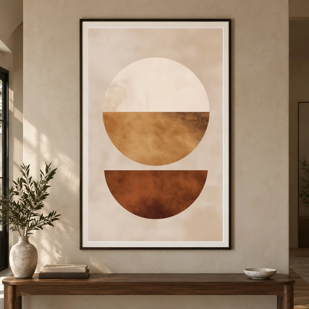 Boho Abstract Print CLXVII — Boho Abstract Prints shown in a styled interior