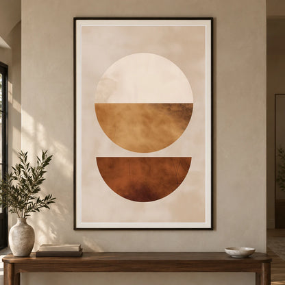 Boho Abstract Print CLXVII — Boho Abstract Prints shown in a styled interior