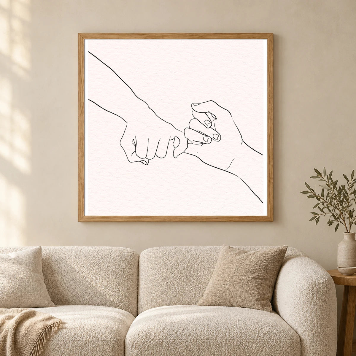 Boho Abstract Print CLXVIII — Boho Abstract Prints shown in a styled interior