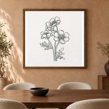 Boho Abstract Print CLXX — Boho Abstract Prints shown in a styled interior