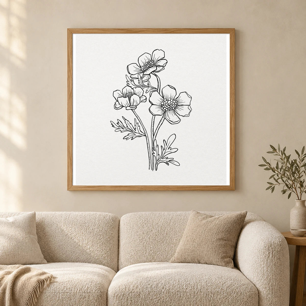 Boho Abstract Print CLXX — Boho Abstract Prints shown in a styled interior