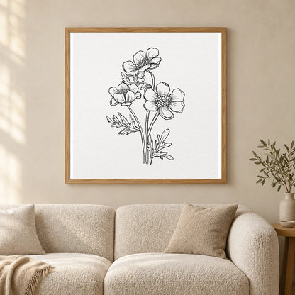 Boho Abstract Print CLXX — Boho Abstract Prints shown in a styled interior
