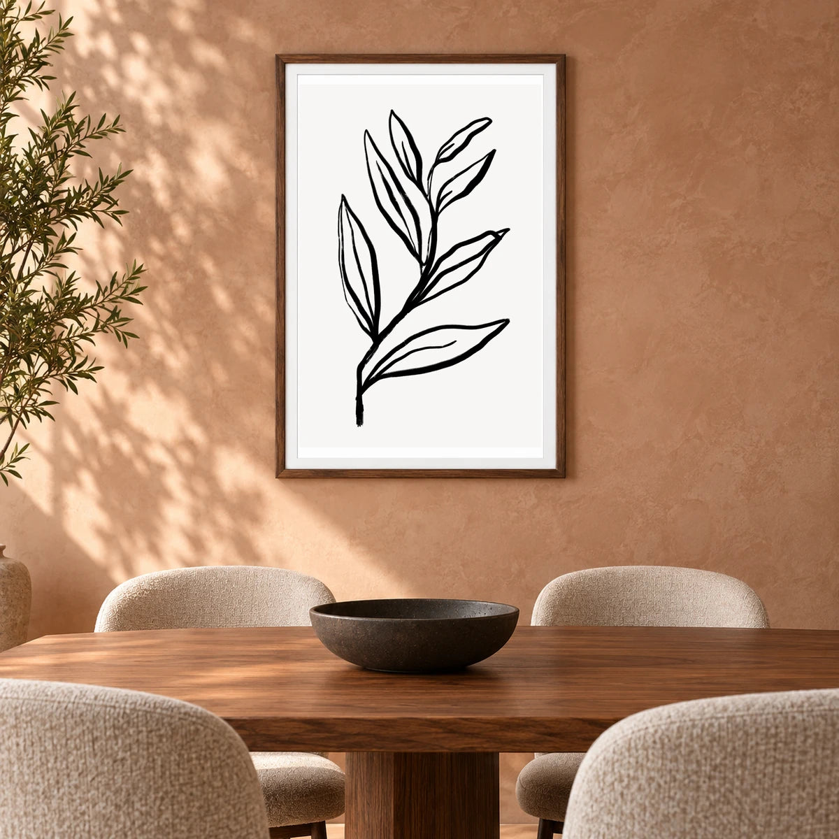 Boho Abstract Print CLXXI — Boho Abstract Prints shown in a styled interior