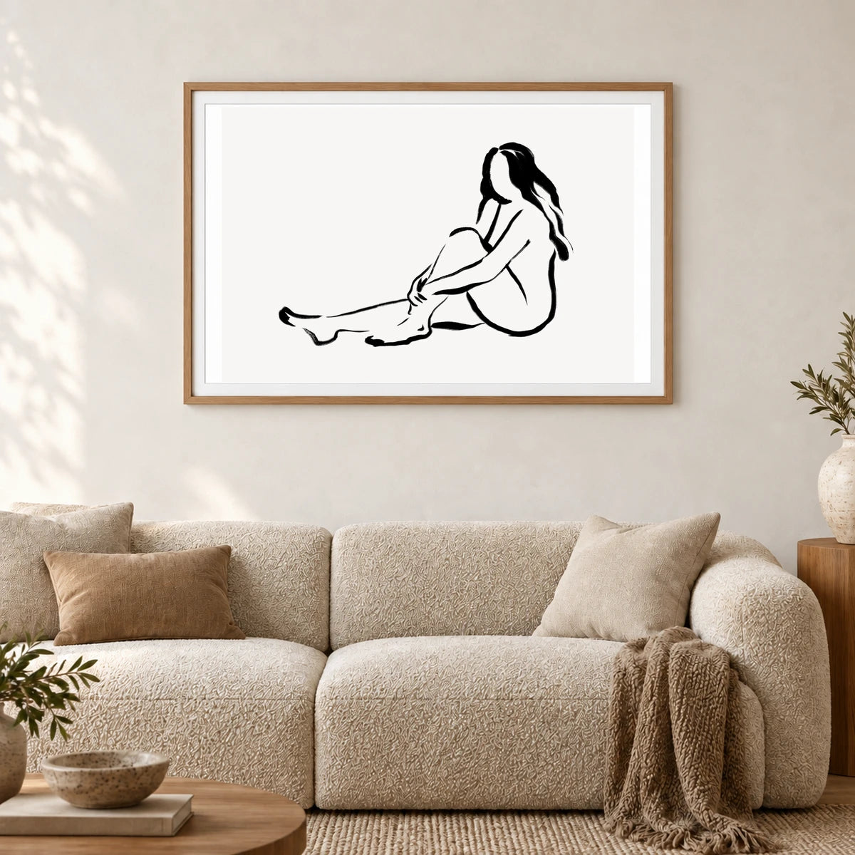 Boho Abstract Print CLXXII — Boho Abstract Prints shown in a styled interior