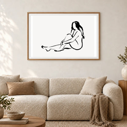 Boho Abstract Print CLXXII — Boho Abstract Prints shown in a styled interior