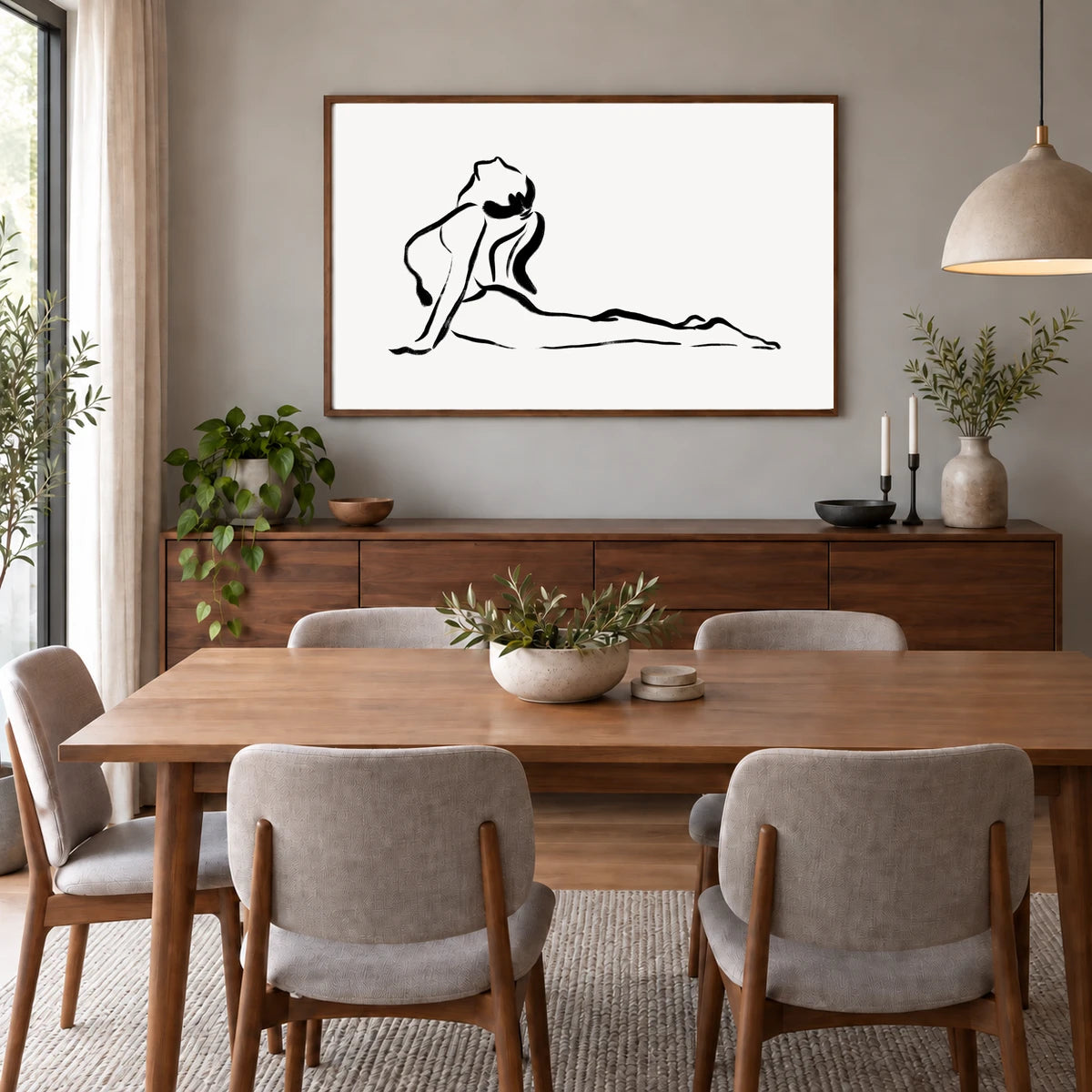 Boho Abstract Print CLXXIII — Boho Abstract Prints shown in a styled interior