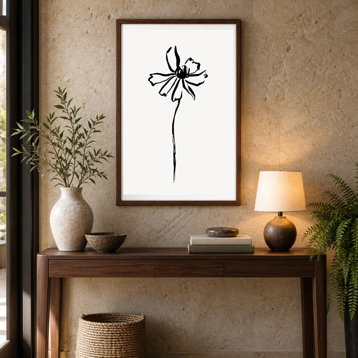 Boho Abstract Print CLXXV — Boho Abstract Prints shown in a styled interior