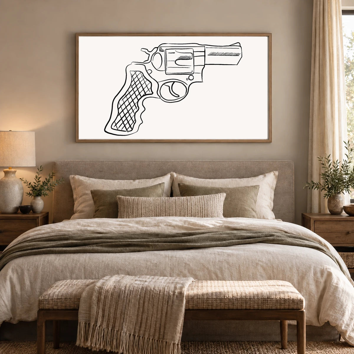 Boho Abstract Print CLXXVI — Boho Abstract Prints shown in a styled interior