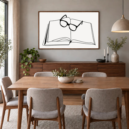 Boho Abstract Print CLXXVII — Boho Abstract Prints shown in a styled interior