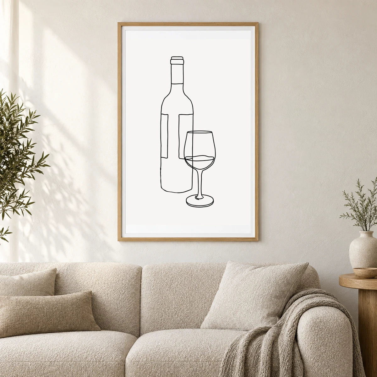 Boho Abstract Print CLXXVIII — Boho Abstract Prints shown in a styled interior