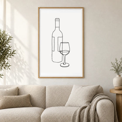 Boho Abstract Print CLXXVIII — Boho Abstract Prints shown in a styled interior