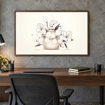 Boho Abstract Print CLXXXII — Boho Abstract Prints shown in a styled interior