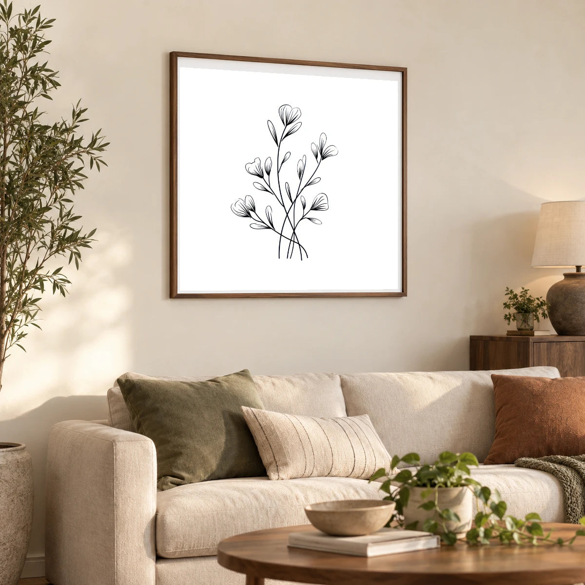 Boho Abstract Print CLXXXIV — Boho Abstract Prints shown in a styled interior
