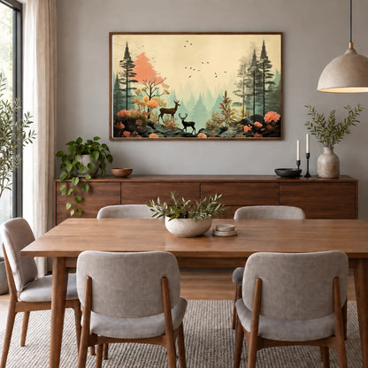 Boho Abstract Print CLXXXV — Boho Abstract Prints shown in a styled interior