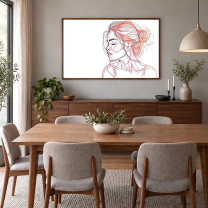 Boho Abstract Print CLXXXVI — Boho Abstract Prints shown in a styled interior
