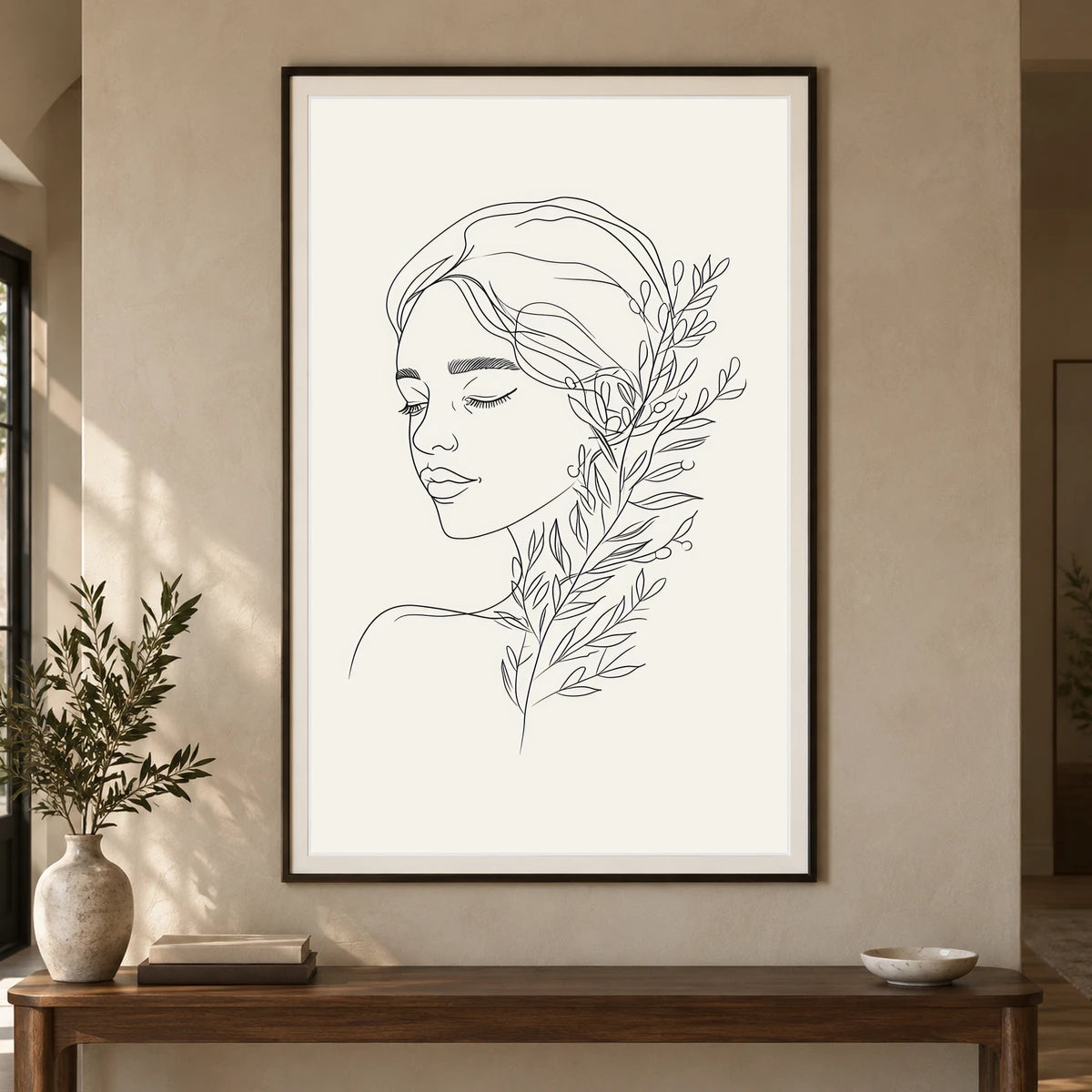 Boho Abstract Print CLXXXVII — Boho Abstract Prints shown in a styled interior