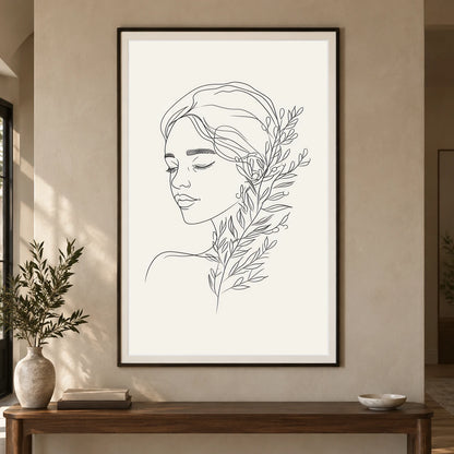 Boho Abstract Print CLXXXVII — Boho Abstract Prints shown in a styled interior