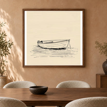Boho Abstract Print CLXXXVIII — Boho Abstract Prints shown in a styled interior