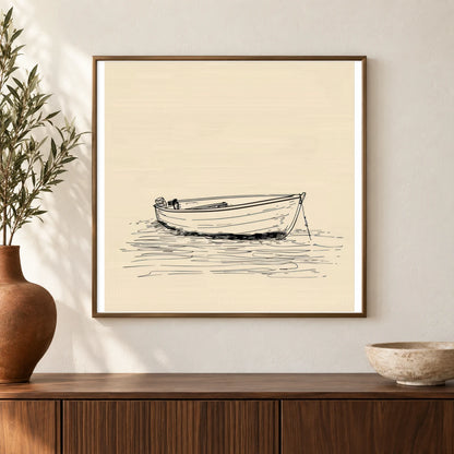 Boho Abstract Print CLXXXVIII — Boho Abstract Prints shown in a styled interior