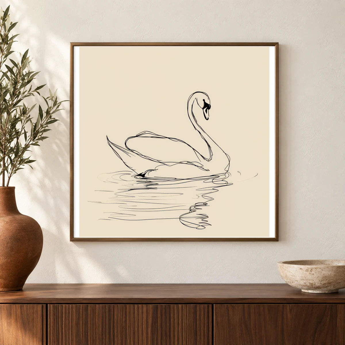 Boho Abstract Print CLXXXIX — Boho Abstract Prints shown in a styled interior