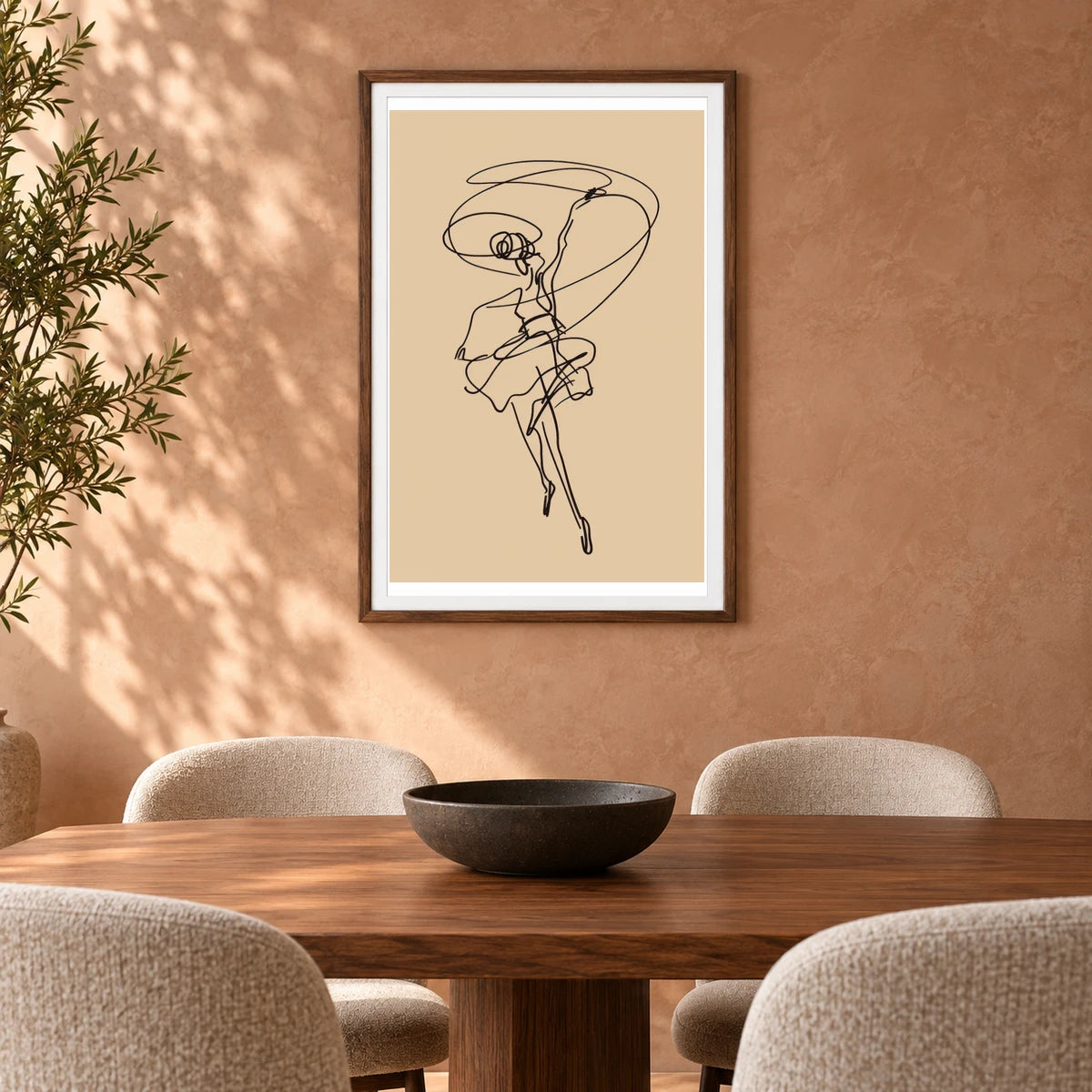 Boho Abstract Print CXC — Boho Abstract Prints shown in a styled interior