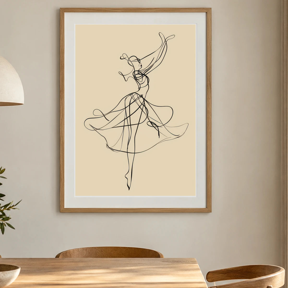 Boho Abstract Print CXCII — Boho Abstract Prints shown in a styled interior