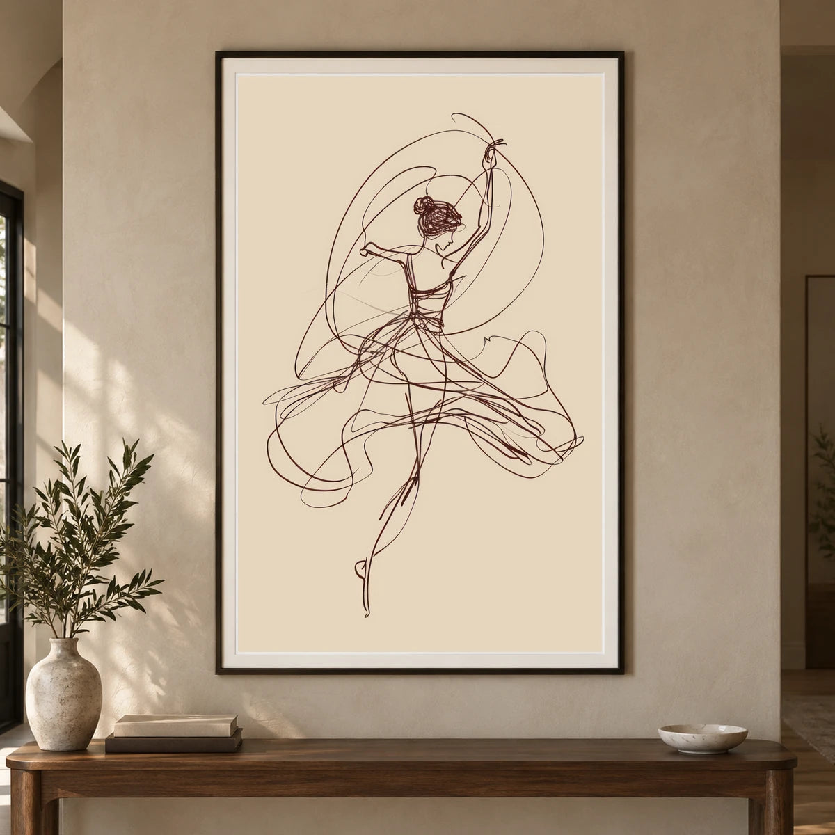 Boho Abstract Print CXCIII — Boho Abstract Prints shown in a styled interior