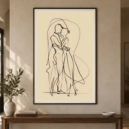Boho Abstract Print CXCVII — Boho Abstract Prints shown in a styled interior