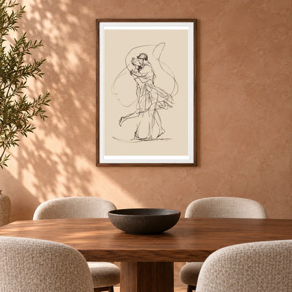 Boho Abstract Print CXCVIII — Boho Abstract Prints shown in a styled interior