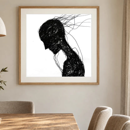 Boho Abstract Print CC — Boho Abstract Prints shown in a styled interior