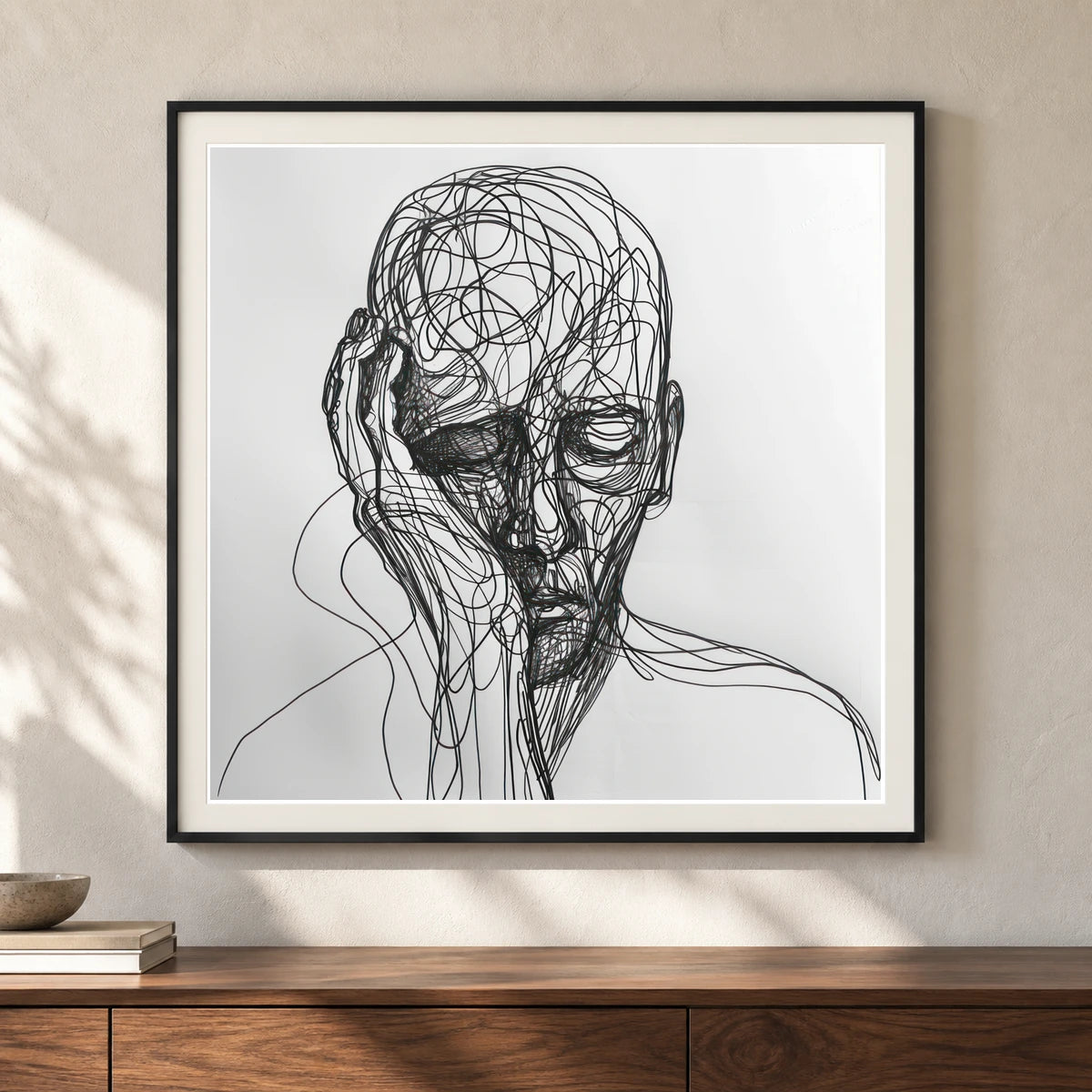 Boho Abstract Print CCI — Boho Abstract Prints shown in a styled interior