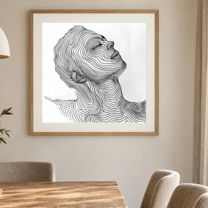 Boho Abstract Print CCII — Boho Abstract Prints shown in a styled interior