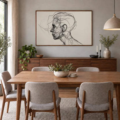 Boho Abstract Print CCIII — Boho Abstract Prints shown in a styled interior