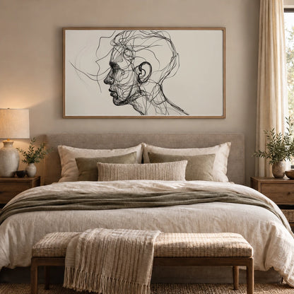 Boho Abstract Print CCIII — Boho Abstract Prints shown in a styled interior