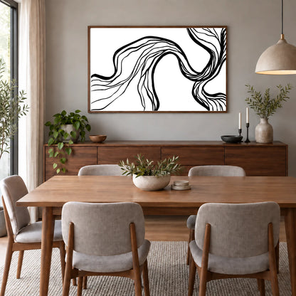 Boho Abstract Print CCIX — Boho Abstract Prints shown in a styled interior