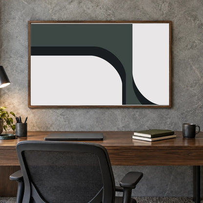 Boho Abstract Print CCX — Boho Abstract Prints shown in a styled interior