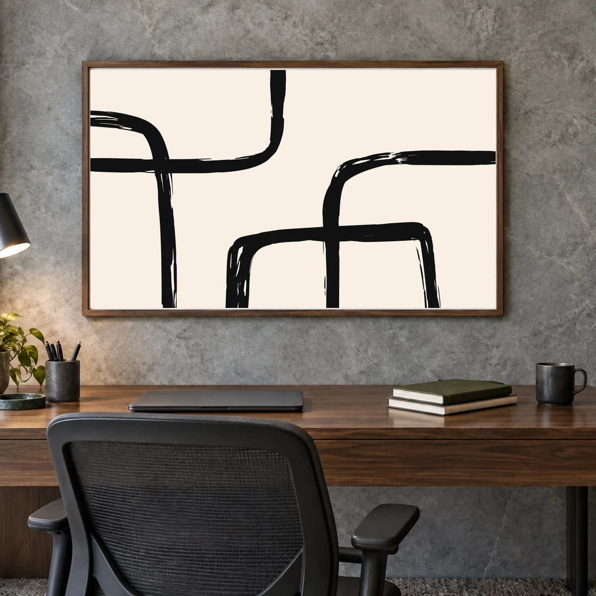 Boho Abstract Print CCXIV — Boho Abstract Prints shown in a styled interior