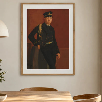 Achille De Gas In The Uniform Of A Cadet 1963.10.123 — Famous Paintings shown in a styled interior