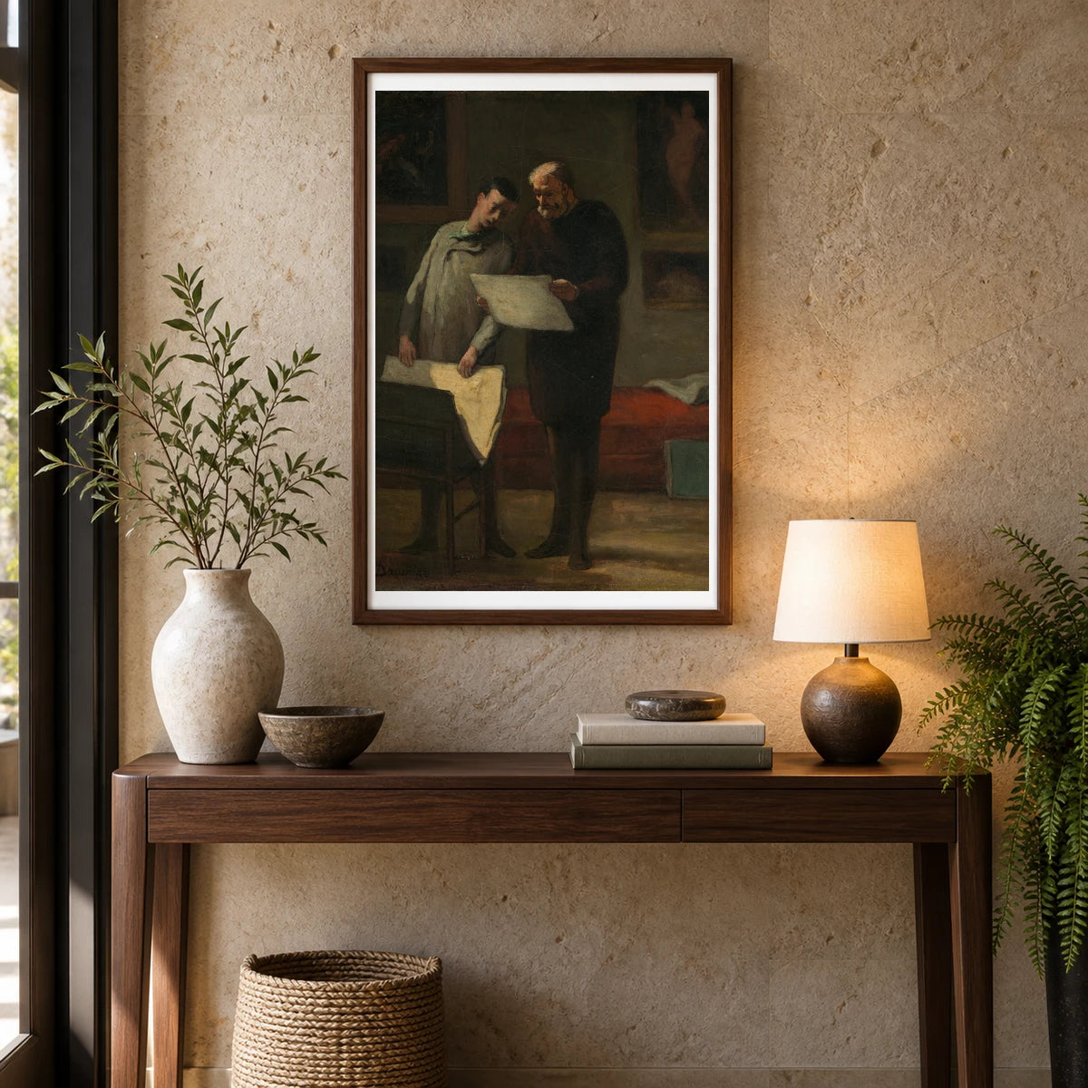 Advice To A Young Artist 1941.6.1 — Famous Paintings shown in a styled interior