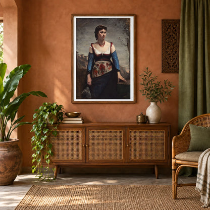 Agostina 1963.10.108 — Famous Paintings shown in a styled interior