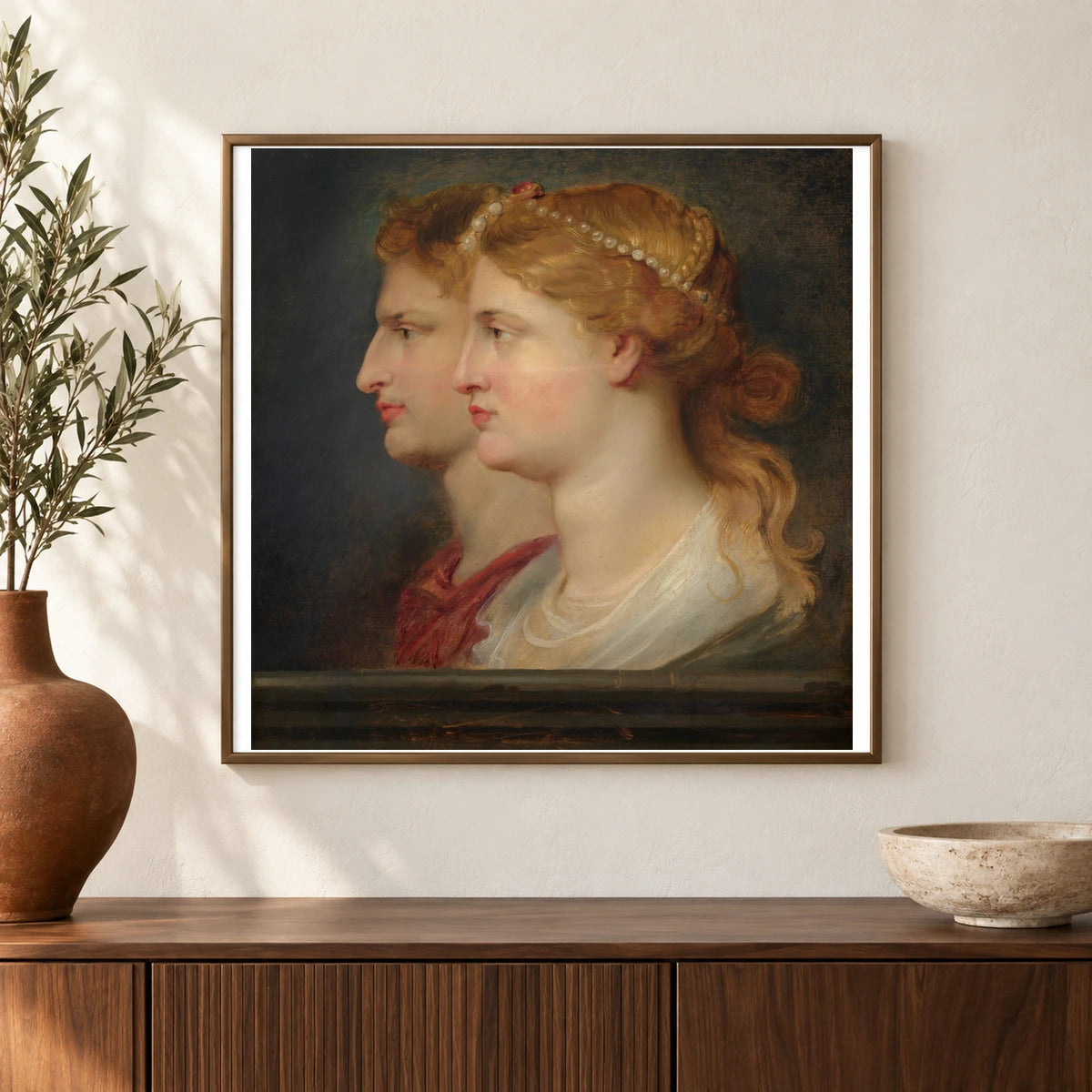 Agrippina And Germanicus 1963.8.1 — Famous Paintings shown in a styled interior