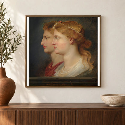 Agrippina And Germanicus 1963.8.1 — Famous Paintings shown in a styled interior