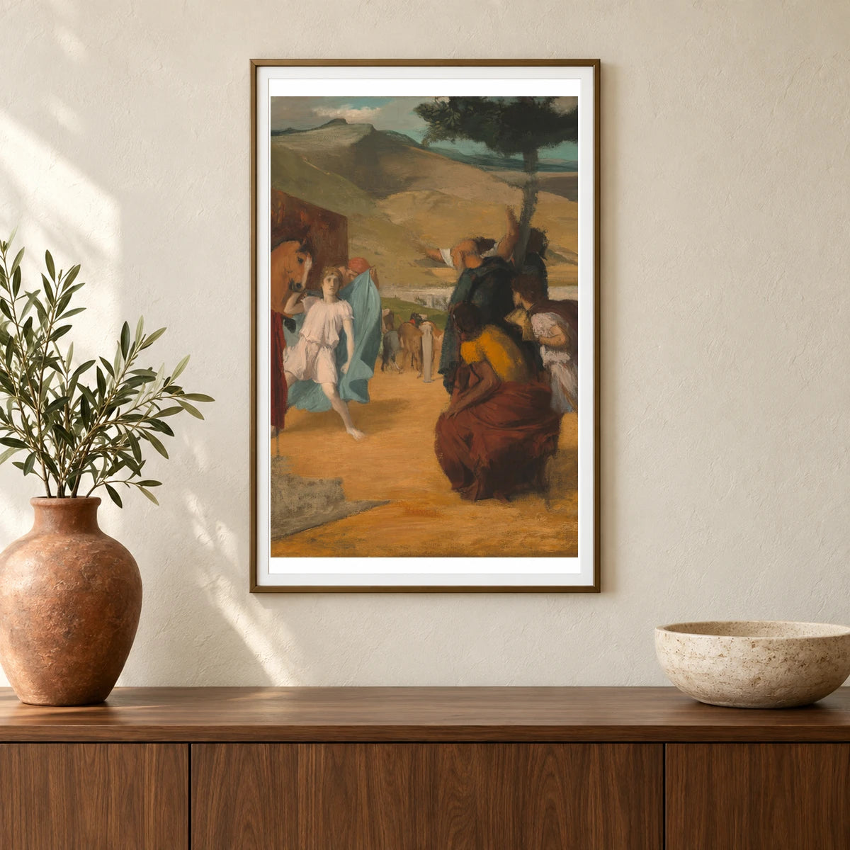 Alexander And Bucephalus 1997.57.1 — Famous Paintings shown in a styled interior