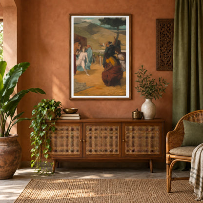 Alexander And Bucephalus 1997.57.1 — Famous Paintings shown in a styled interior