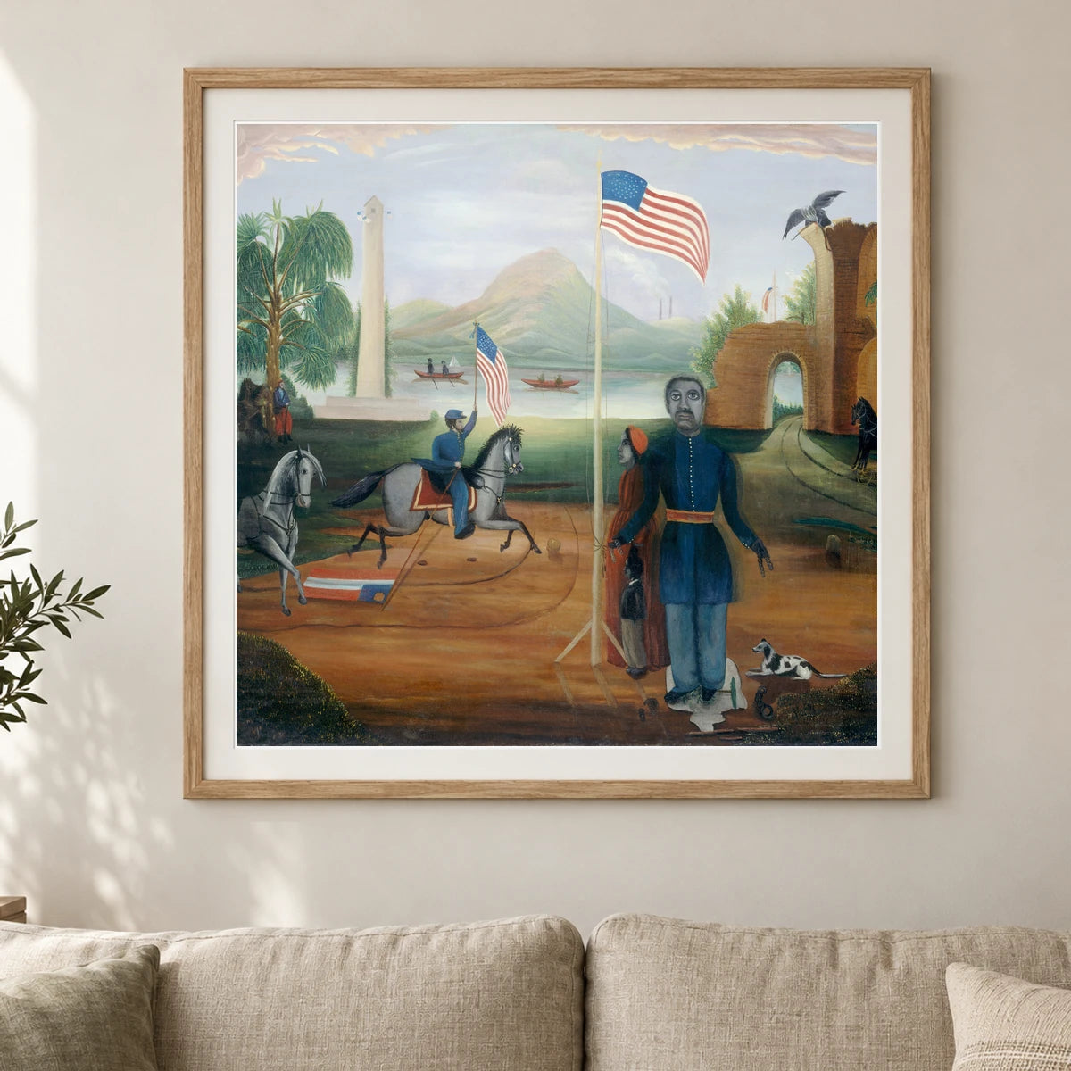 Allegory Of Freedom 1955.11.4 — Famous Paintings shown in a styled interior