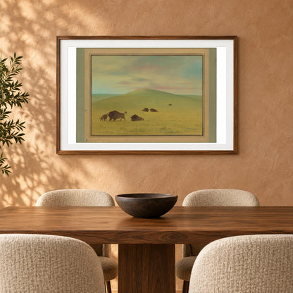 American Pasturage Prairies Of The Platte 1965.16.208 — Famous Paintings shown in a styled interior